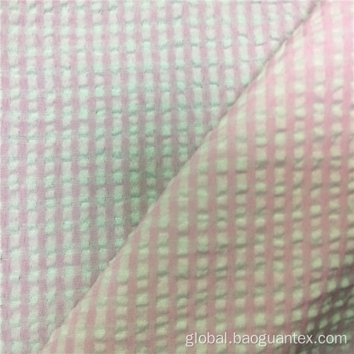 100% Polyester Checked Pattern Crepe Yarn Dyed Cloth